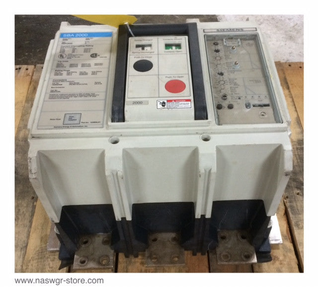 Siemens SBA2000 Circuit Breaker (M/O,B/I) - 2000 Amp