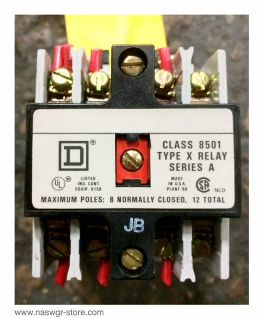 X040 ~ Square D X040 Control Relay ~ Form JB Coil: 9998X44 SFBD 120V