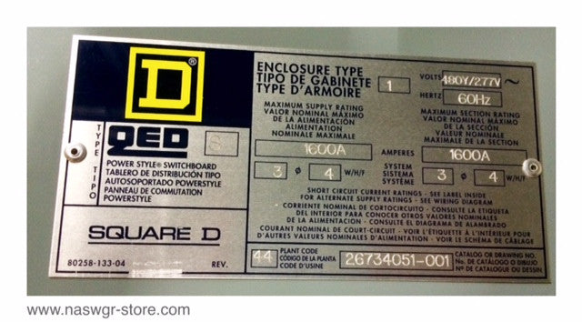 Square D Bolted Pressure Contact Switch — North American Switchgear Store