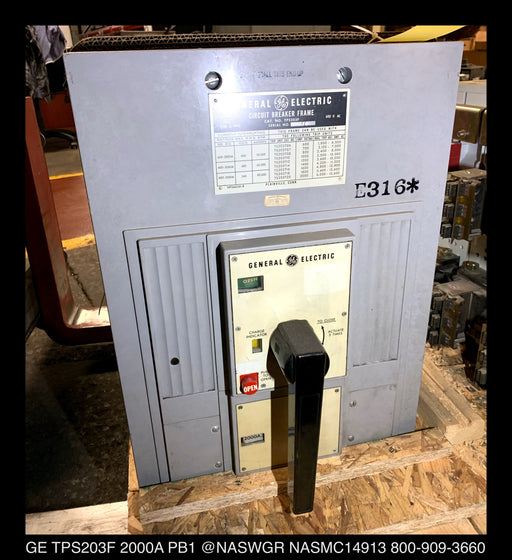 GE PowerBreak TPS203F Circuit Breaker (M/O,B/I) - 2000 Amp
