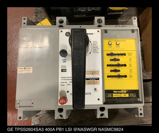 GE TPSS2604SA3 PowerBreak Circuit Breaker 400 Amp LSI