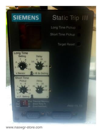 RMS-TS-TZ ~ Siemens RMS-TS-TZ Static Trip lll