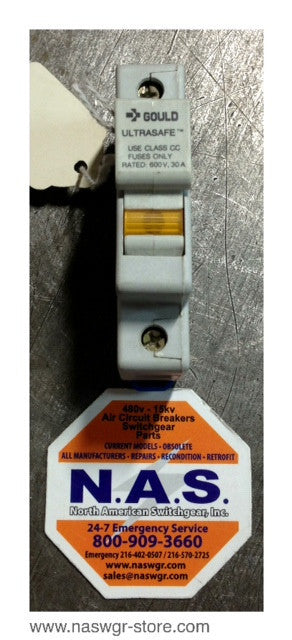 USCC11 , Gould USCC11 Ultrasafe single fuse holders , 30 Amp , 600 V , PN: USCC11