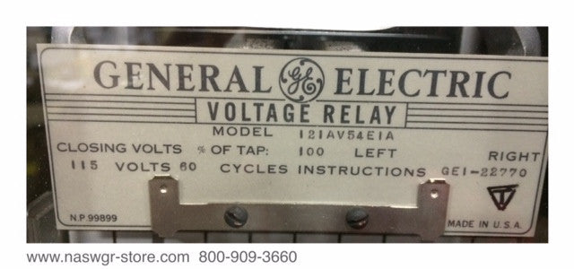 121AV54E1A ~ GE 121AV54E1A Voltage Relay