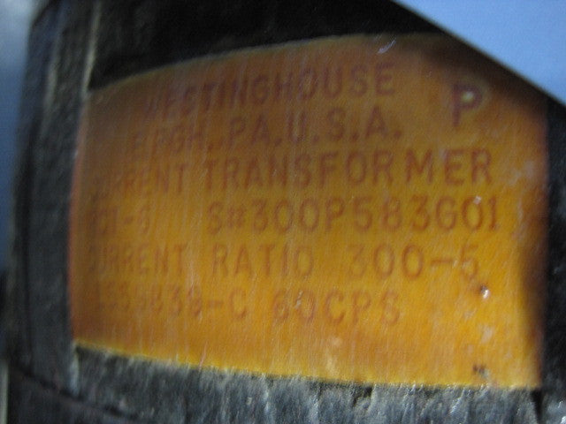 Westinghouse RCT-6 CT, PN: 300P583G01