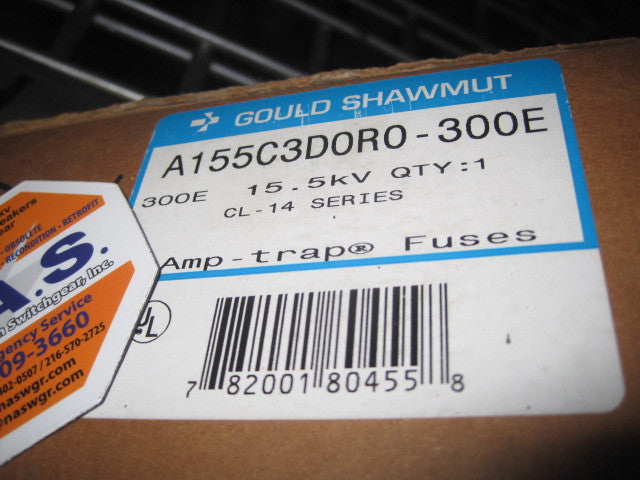 A155C3D0R0-300E , Gould Shawmut Fuse PN: A155C3D0R0-300E