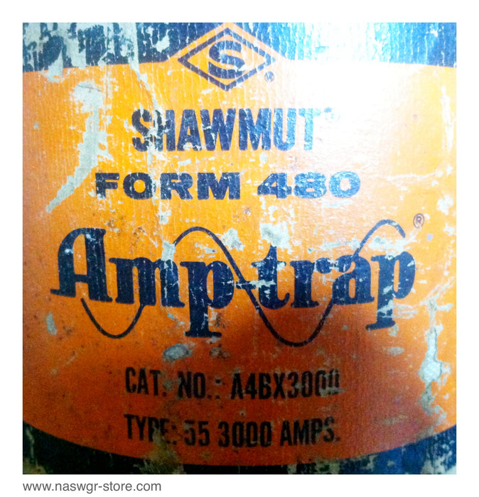 A4BX3000 , Shawmut Amp-Trap Fuse , Type: 55 , PN: A4BX3000