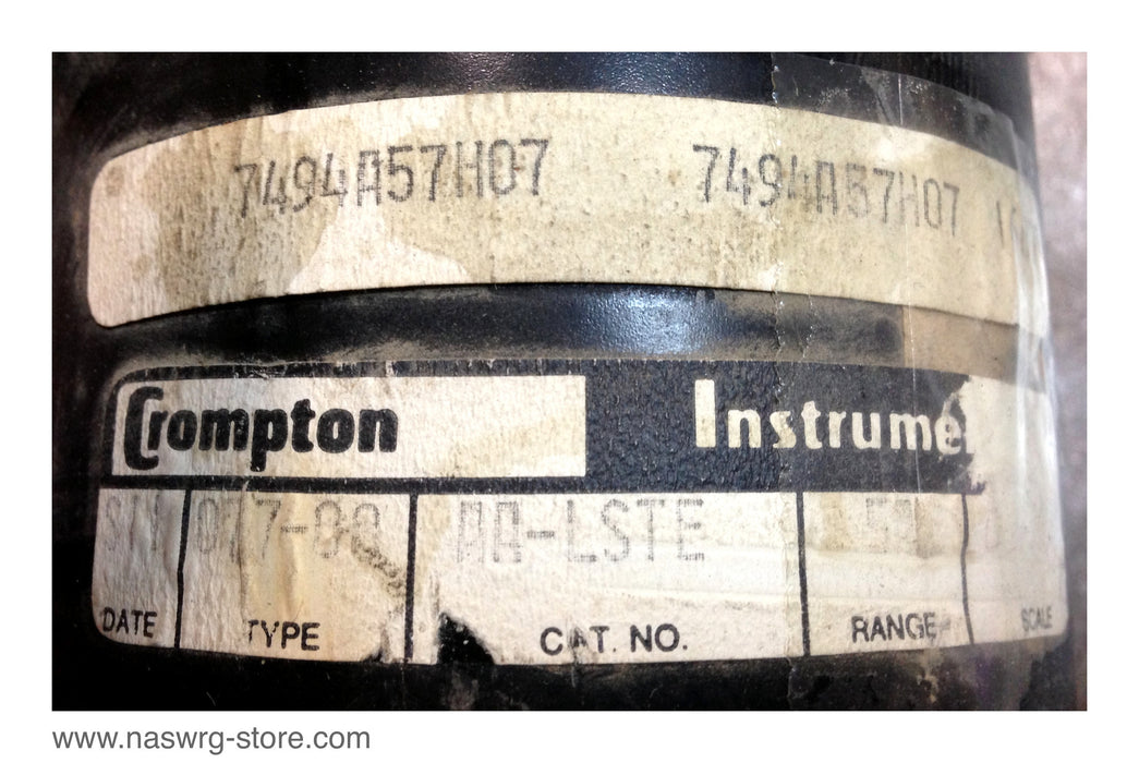 AA-LSTE , 7494A57H07 , Crompton Instrument A-C Ampers 1600 , Type: 007-08A , C.T. 320-1 , PN: AA-LSTE