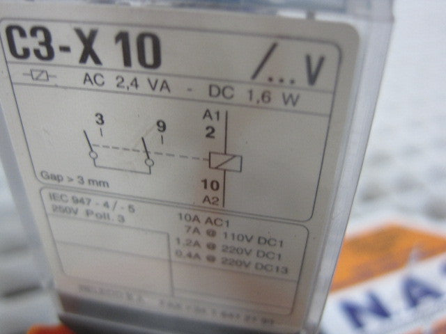 Releco MR-C Plus Relay PN: C3-X10 (24vDC)