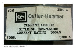 8257A68H01 , Cutler Hammer Current Sensor , Current Rating: 3000:5 , PN:8257A68H01