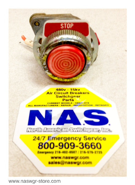 CR2940U301 , GE CR2940U301 Emergency Stop Button , 600 Volts Max. AC , Heavy Duty , PN: CR2940U301