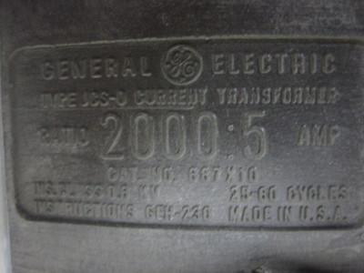 General Electric JCS-0 687X10 Current Transformer - 2000:5