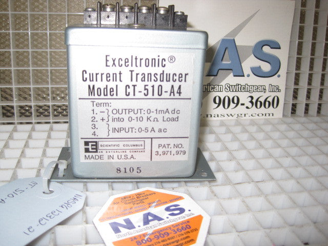 Scientific Columbus Exceltronic Current Transducer PN: CT-510-A4