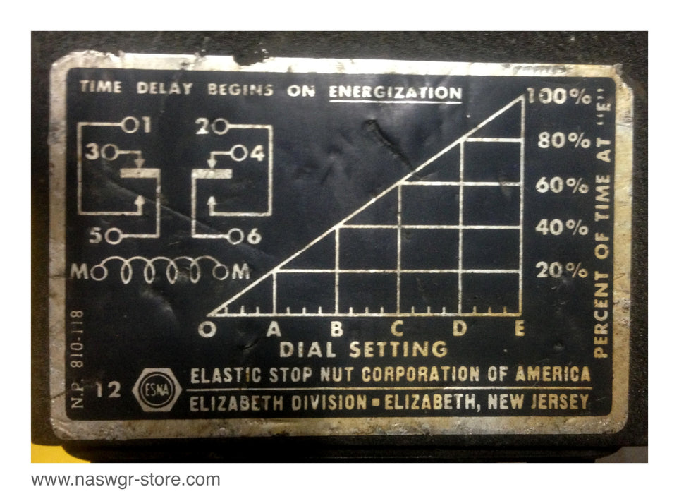 DD-R-12-0 , Agastat DD-R-12-0 Time Delay Relay , NO: G27676 , Coil: 250V DC , PN: DD-R-12-0