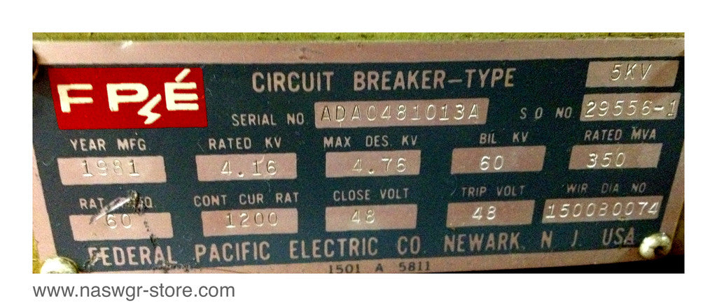 DST-2-5-350 , FPE DST-2-5-350 circuit breaker , 1200 amp DST , FPE DST , FP DST , Federal Pioneer DST-2-5-350