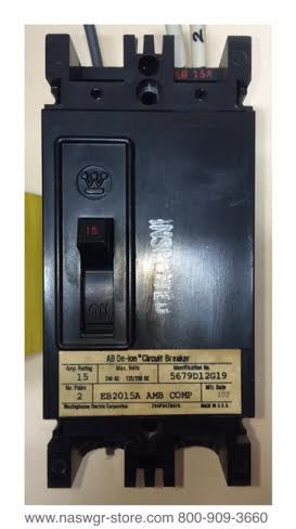 Westinghouse EB2015A Circuit Breakers ~ 15 Amp Trip