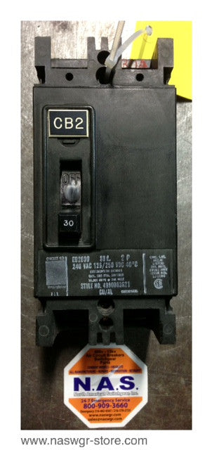 Westinghouse EB2030 Molded Case Circuit Breaker - 30 Amp