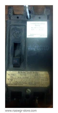 Westinghouse EB2070AL Molded Case Circuit Breaker - 70 Amp