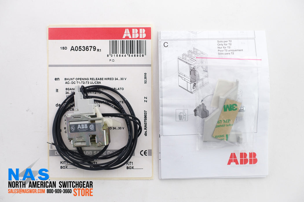 ABB 1SDA053679R1 Shunt Opening Release Wired