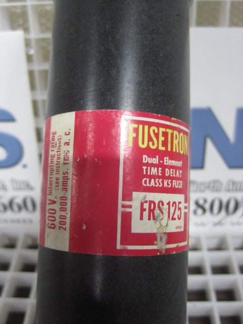 FRS125 , Bussman Fusetron Fuse  , Type: FRS125 , FRS125 , 125 Amp , 600 Volt , FRS125