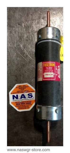 FRS-R-125 , Bussmann Fusetron FRS-R-125 Dual Element Time Delay Fuse , Class RK5 , PN: FRS-R-125