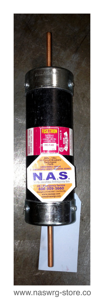 Frs R 400 FRS-R-400 , Fusetron Dual Element Time Delay Current Limiting Fuse , C ...