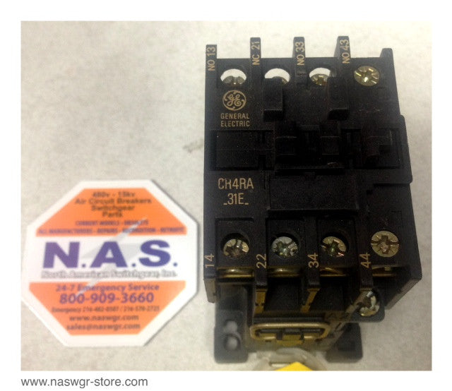 CR4RA , GE CR4RA Contactor 660V 20 Amp 110V 50Hz 120V 60Hz