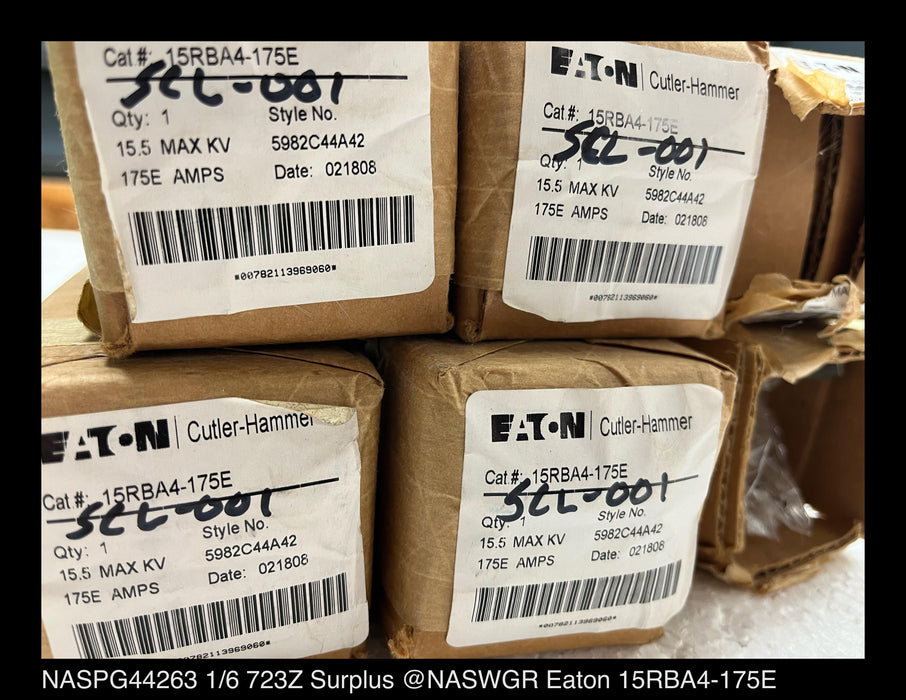 Eaton 15RBA4-175E Expulsion Boric Acid Fuse Refill - 175E Amp, 15.5kV - Unused