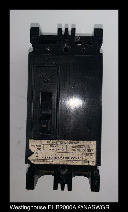 Westinghouse EHB2000A Molded Case Circuit Breaker