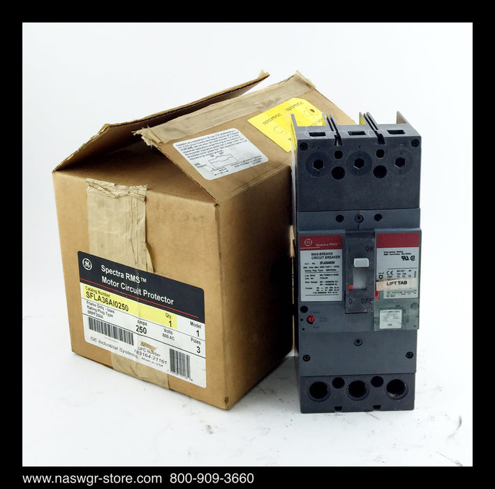 GE Spectra RMS SFLA36AI0250 Circuit Breaker - 250 Amp - Unused
