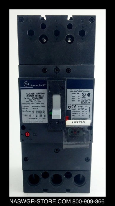 GE Spectra RMS SFHA36AT0250 Circuit Breaker - 250 Amp - Unused