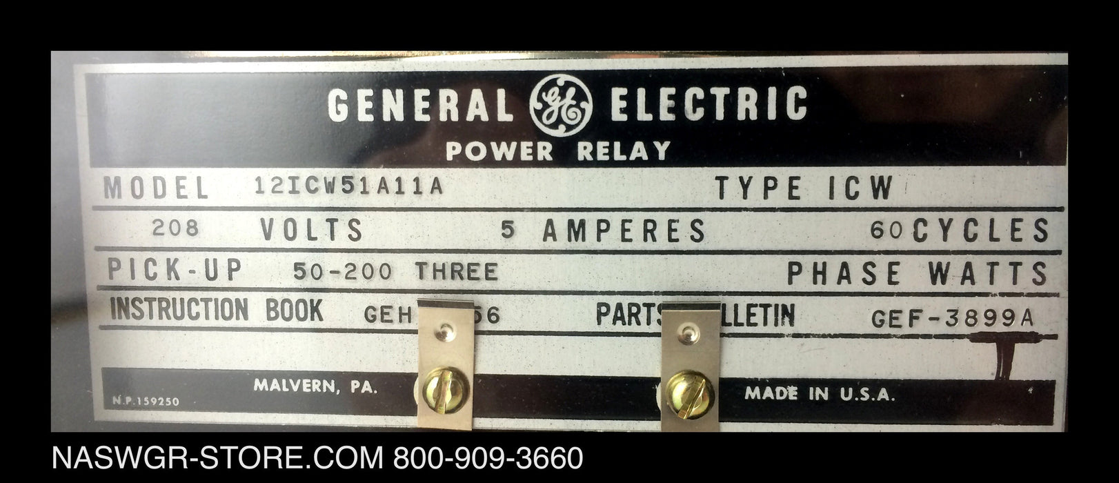 12ICW51A11A ~ GE 12ICW51A11A Power Relay