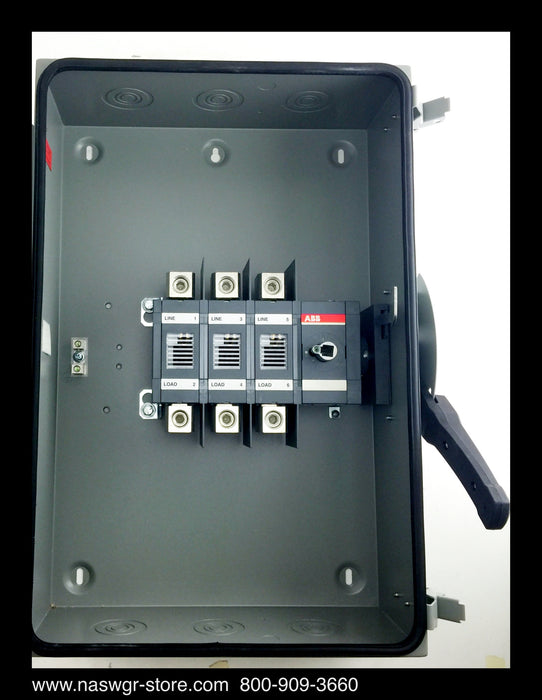ABB EOHU364K Heavy Duty Safety Switch - 200A/600V/3P/N1 - Unused