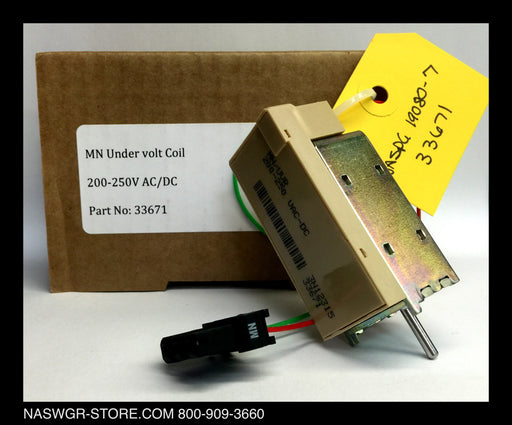 S33671 ~ Unused Surplus in Box Schneider Electric / Square D S33671 MN Undervoltage Release Coil 200-250VAC/DC