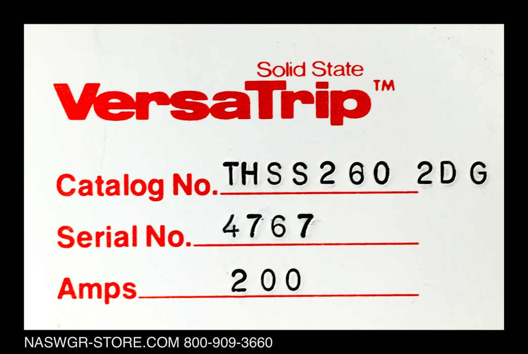 THSS2602DG ~ GE THSS2602DG Circuit Breaker PowerBreak 200 Amp ~ VersaTrip LSG