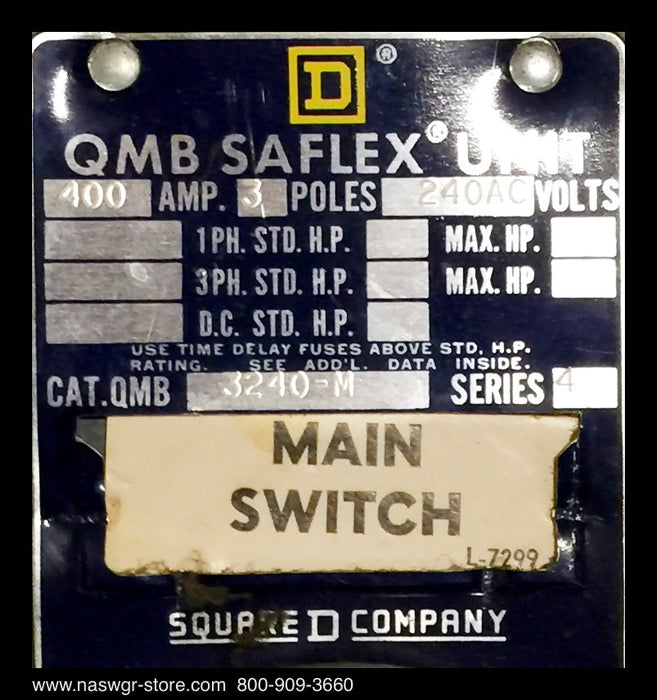 QMB-3240M ~ Square D QMB-3240M Panel Board Switch