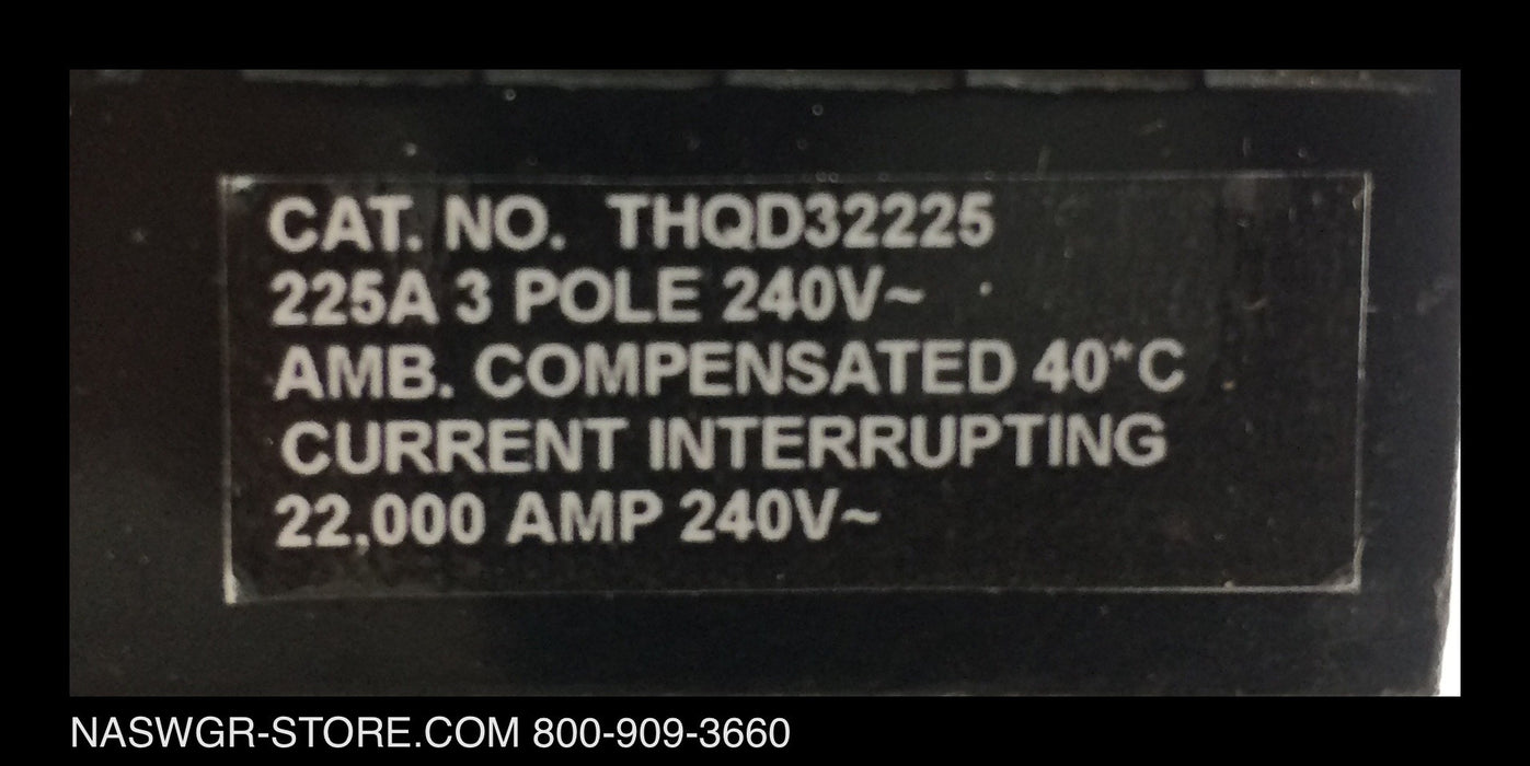 General Electric THQD32225 Molded Case Circuit Breaker - 225 Amp - Unused
