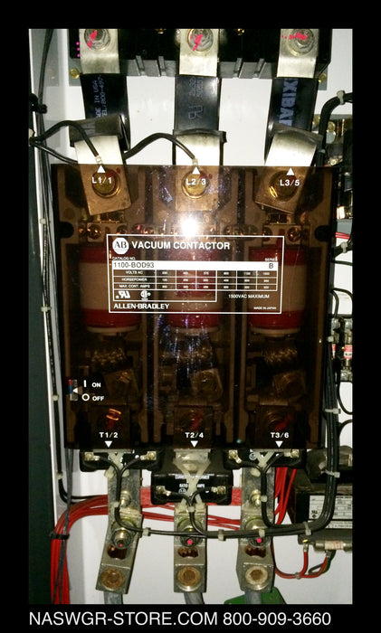 1100-BOD93 ~ Allen Bradley 1100-BOD93 Vacuum Contactor Series B ~ AB 1100-BOD93