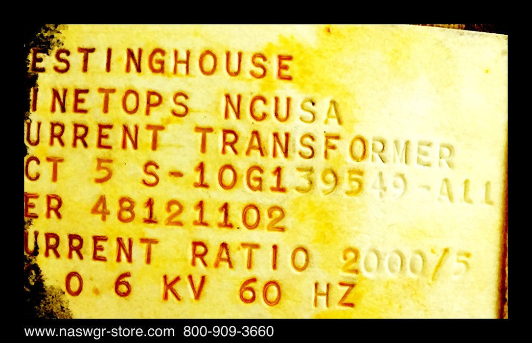 RCT-5-S-10G139549-A11 ~ Westinghouse RCT-5-S-10G139549-A11 Current Transformer