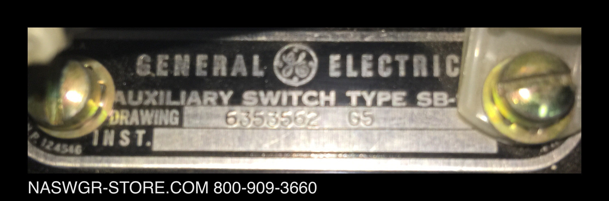 6353562 G5 ~ GE 6353562 G5 Auxiliary Switch