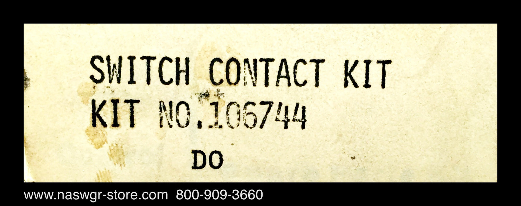 Asco 106744 Contact Kit ~ Unused Surplus
