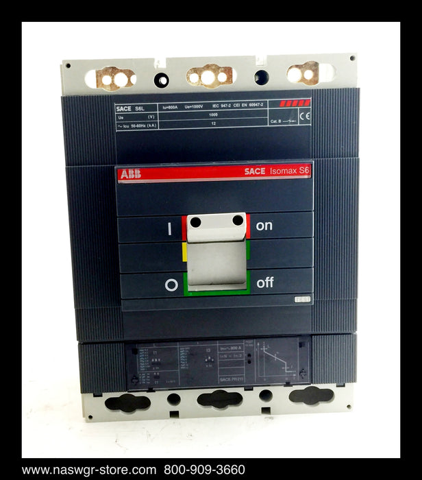 ABB SACE Isomax S6L800 Molded Case Circuit Breaker - 800 Amp - Unused