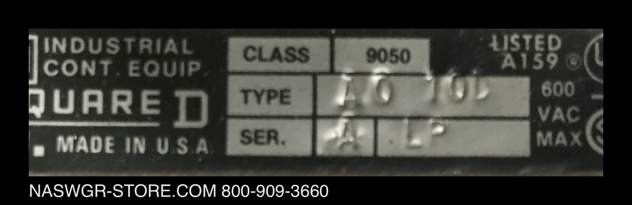 A010D ~ Square D A010D Relay