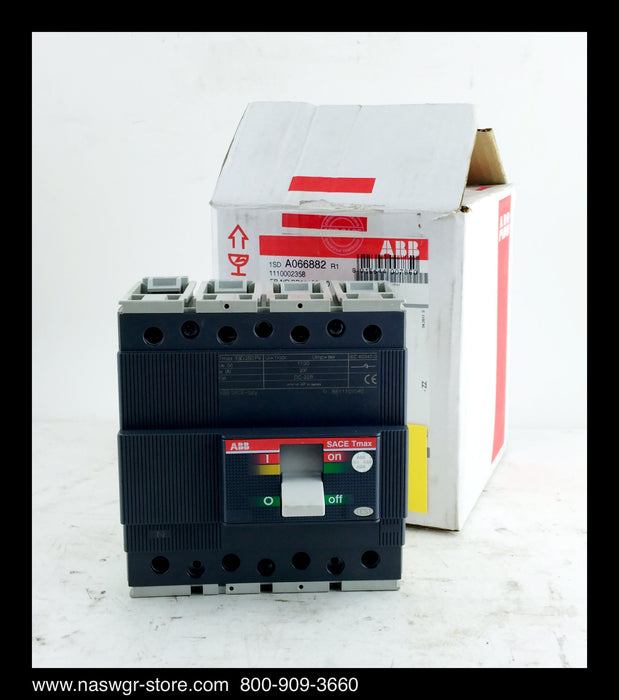 ABB SACE Tmax TD3 250 PV Molded Case Circuit Breaker - 200 Amp - Unused