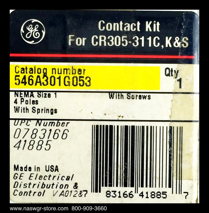 546A301G053 ~ GE 546A301G053 Contact Kit