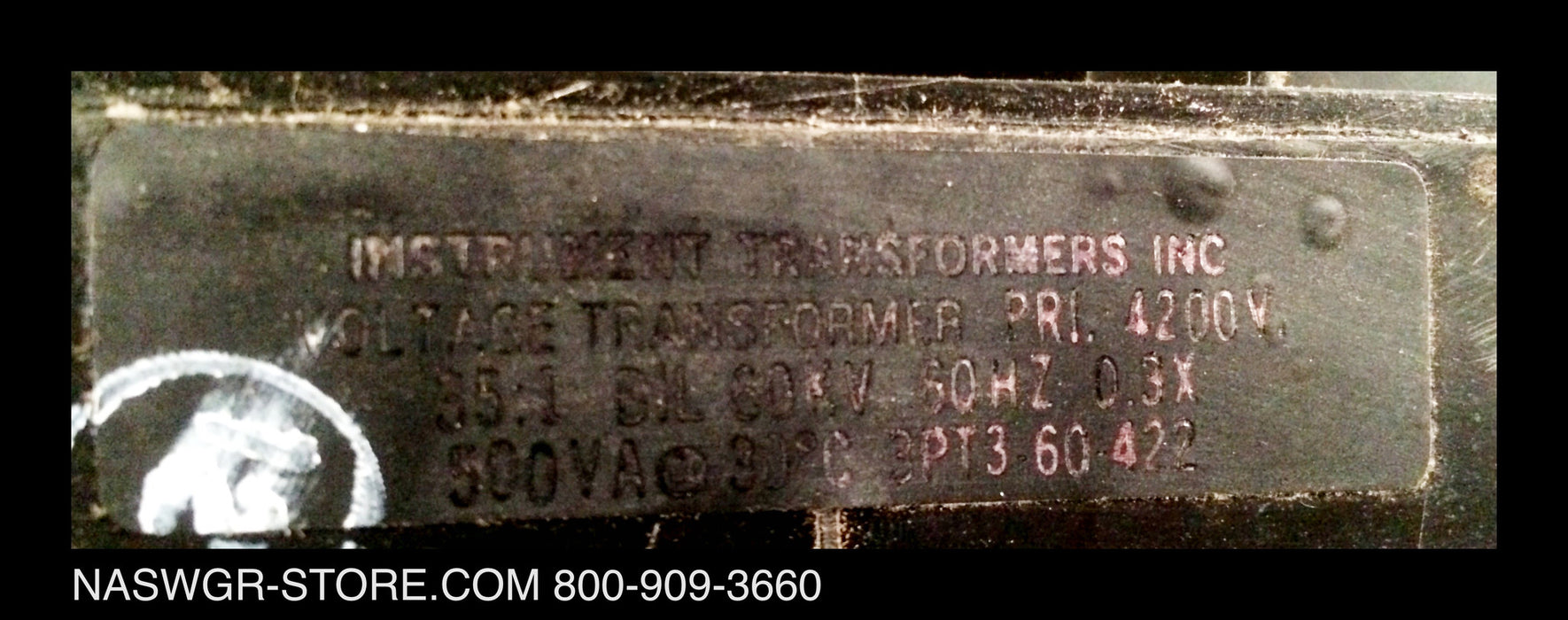 3PT360422 ~ Instrument Transformers Inc. 3PT3 60 422 Voltage Transformer