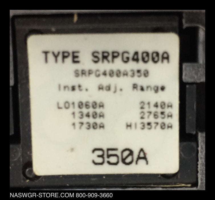 GE Spectra RMS SGPA36AT0400 Circuit Breaker - 350 Amp