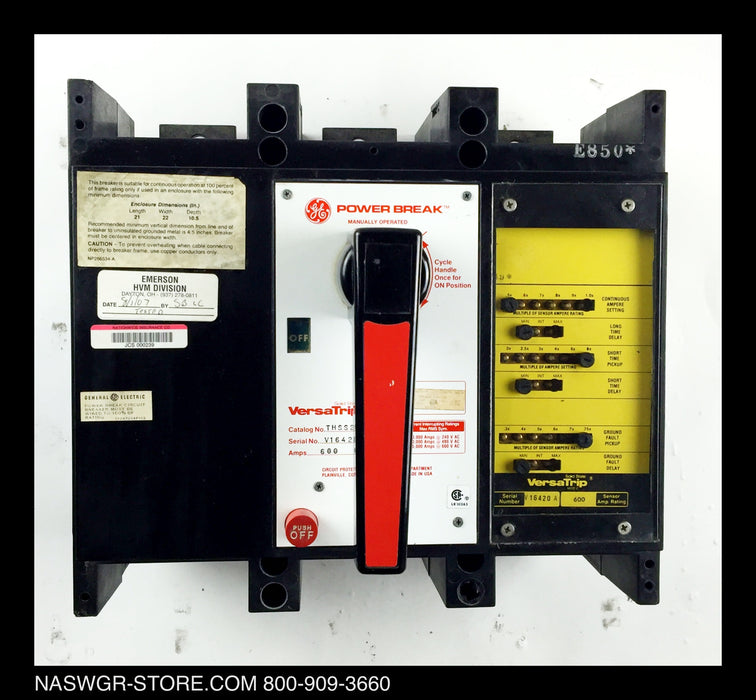 THSS2606DG ~ GE THSS2606DG Circuit Breaker PowerBreak 600 Amp ~ VersaTrip LSG