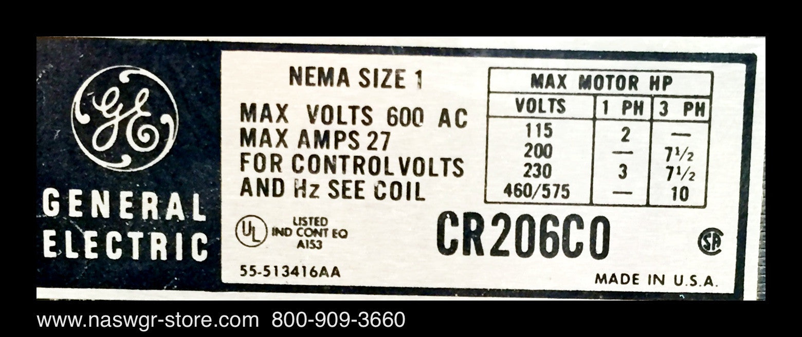 GE 7700 Series Breaker Style Combination MCC Bucket 12" ~ CR206D0