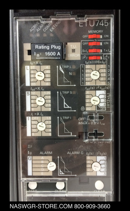 Siemens WL WLL2A316 Circuit Breaker (M/O,D/O) ~ 1600 Amp - Unused Surplus